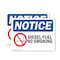 Signmission Diesel Fuel No Smoking OSHA Notice Sign, Vinyl Decal, 7in W x 5in L, 2PK OS-2PACK-NS-D-57-L-15406 - alternate 1